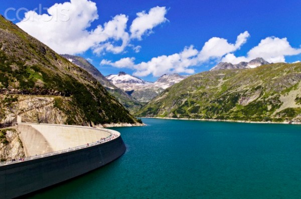 Austria, View of Kolnbrein Dam